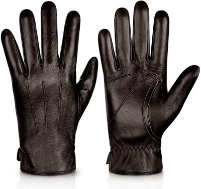 Custom genuine sheepskin driving leather gloves (1)