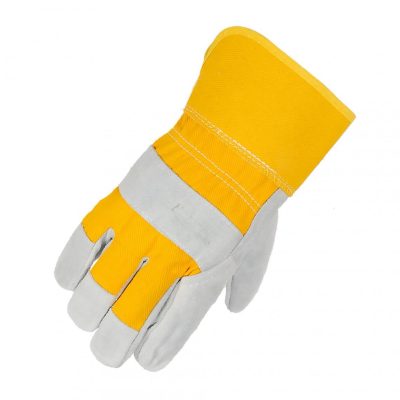 High quality long lasting work leather glove (5)