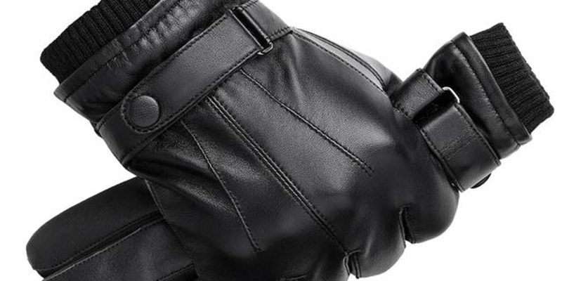 Soft windproof autumn driving leather gloves (5)