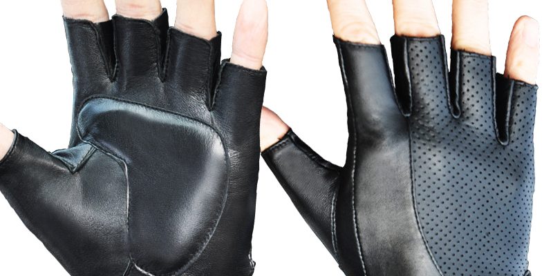 Wholesale high quality fingerless leather gloves (5)