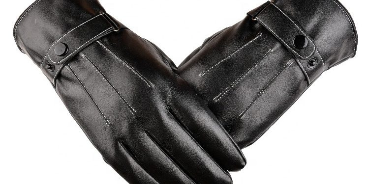 Wholesale warm winter pu men’s leather gloves (2)